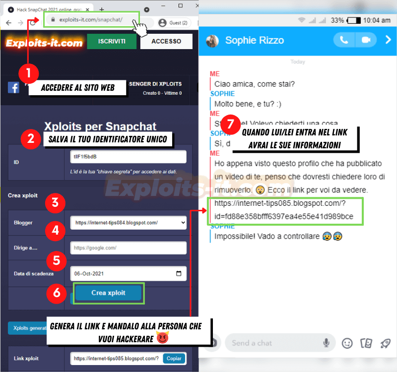 hackerare i passaggi di snapchat
