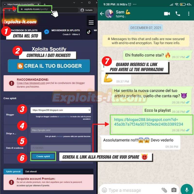passaggi per hackerare Spotify da 1 a 7