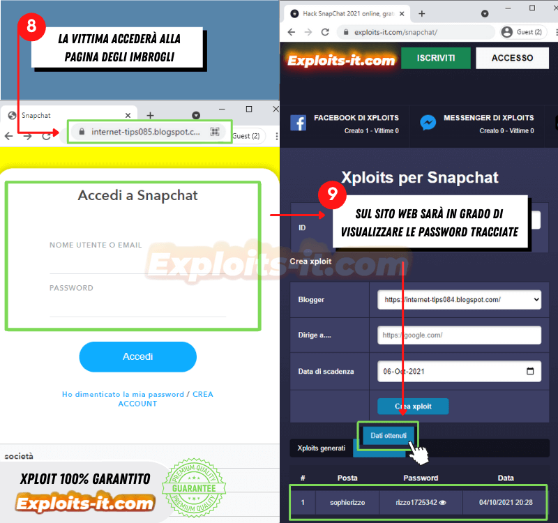 hackerare i passaggi di snapchat